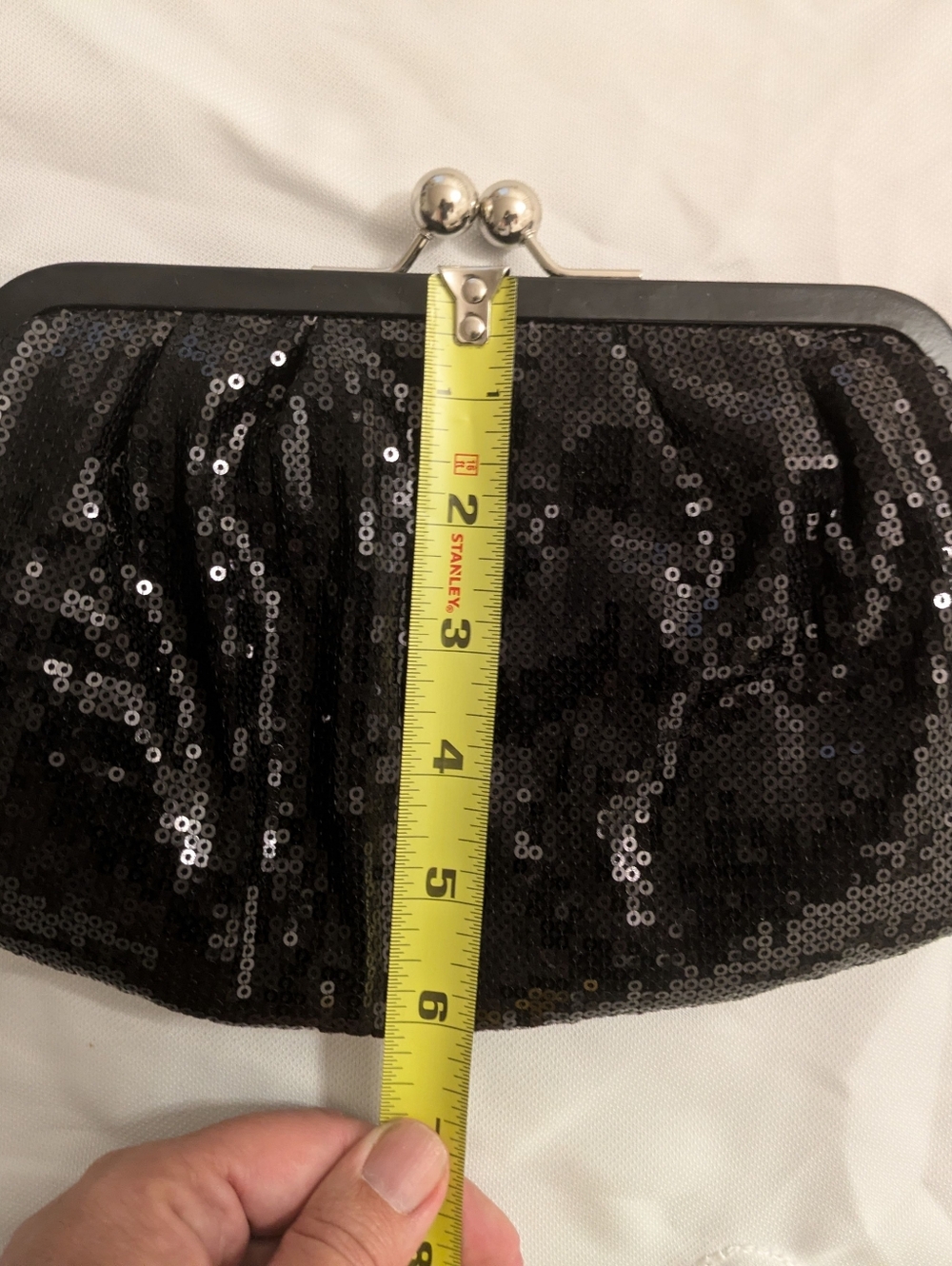 Coach Julia Sequin Kisslock Clutch - Limited Edition - Black Sequin - Picture 8 of 9